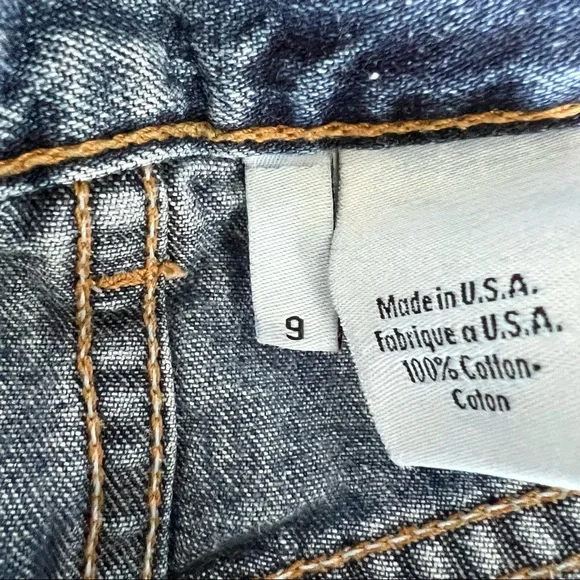 Calvin Klein Baggy Cotton Shorts Size 9 Medium Wash - Picture 4 of 5